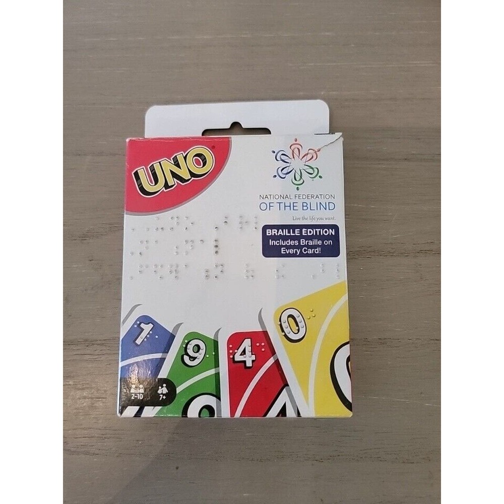 Uno Card Game - Braille Edition Complete